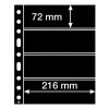 cerne albove listy grande 4s 4 kapsy na bankovky znamky certifikaty do 216x72 mm leuchtturm 312682 lighthouse