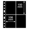 cerne albove listy grande 2st 4 kapsy na pohledy certifikaty do 106x150 mm leuchtturm 333959 lighthouse