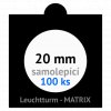 matrix cerne samolepici mincovni ramecky na mince prumer 20 mm baleni 100 ks 5x5 cm leuchtturm 361061