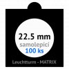 matrix cerne samolepici mincovni ramecky na mince prumer 20 5 mm baleni 100 ks 5x5 cm leuchtturm 361062