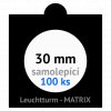 matrix cerne samolepici mincovni ramecky na mince prumer 30 mm baleni 100 ks 5x5 cm leuchtturm 361065