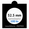 matrix cerne samolepici mincovni ramecky na mince prumer 32 5 mm baleni 100 ks 5x5 cm leuchtturm 361066