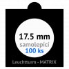 matrix cerne samolepici mincovni ramecky na mince prumer 17 5 mm baleni 25 ks 5x5 cm leuchtturm 361060 lighthouse