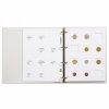 bile album matrix desky na mince obsahuje 5 bilych tabulek pro 60 mincovnich ramecku 50x50 mm leuchtturm 346626 lighthouse