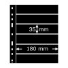 cerne albove listy optima 6s 6 vodorovnych kapes na znamky do 180x35mm obaly optima folie leuchtturm 316995 lighthouse