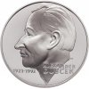 Slovenská pamětní stříbrná mince v hodnotě 200 Sk k 80. výročí narození Alexandra Dubčeka.