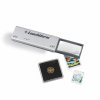 usb nabijeci lupa duplex kapesni vysouvaci lupa s led osvetlenim 3x 6x zvetseni leuchtturm 360730 lighthouse