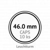 caps 46 mm kruhove kapsle na mince do 46mm mincovni bublinky kulate 10 ks leuchtturm 319538 lighthouse