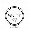 caps 48 mm kruhove kapsle na mince do 48mm mincovni bublinky kulate 10 ks leuchtturm 325865 lighthouse