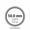 caps 50 mm kruhove kapsle na mince do 50mm mincovni bublinky kulate 10 ks leuchtturm 302860 lighthouse