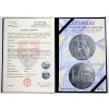 certifikat stribrna medaile dokonceni stavby chramu sv vita 1929 josef sejnost oficialni replika 2017 0.800 ag vzacnejsi typ