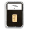 quickslab Goldbar slabs obdelnikove kapsle na zlate slitky Heraeus 1g 5g 10g 1oz 50g s cernou vlozkou s vyrezem a kartickou na popisky leuchtturm 367872 lighthouse