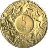 zlata medaile 5 sokolu 1920 novorazba zkusebniho odrazku rub