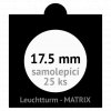 matrix cerne samolepici mincovni ramecky na mince 17 5 mm baleni 25 ks 5x5 cm leuchtturm 345539 lighthouse