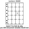 baleni listy 5ks obal do alba grande folie pro 100ks mincovni ramecky 50x50mm leuchtturm 324851 lighthouse