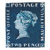 znamka modry mauricius post office