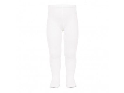 basic plain tights white