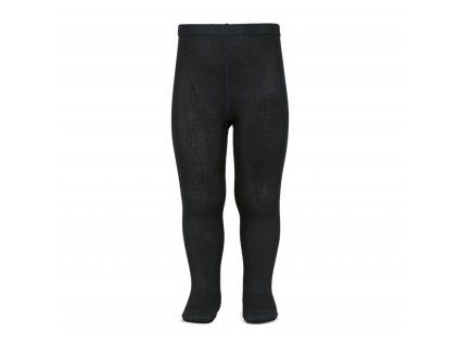 basic plain tights black