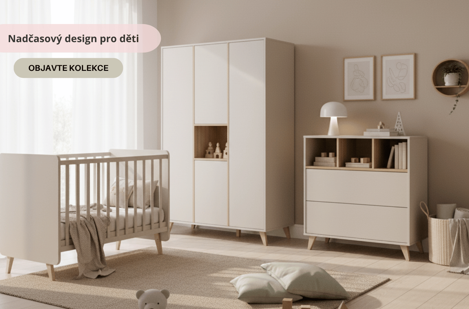 Nadčasové dětské pokoje