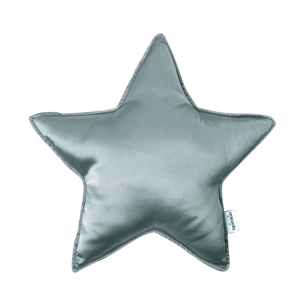 Hodvábny vankúš hviezda Vintage Blue