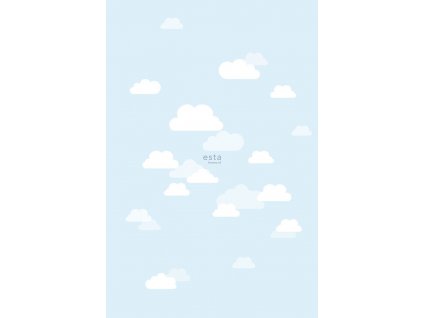 Fototapeta little Clouds light blue