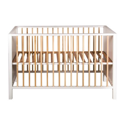 QUAX detská postieľka Nordic 120x60cm biela - prírodná nunobaby.sk