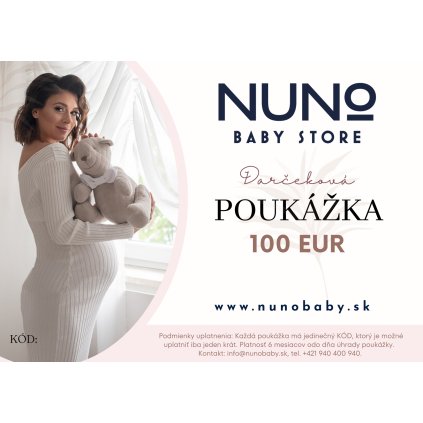 Darčeková poukážka na detskú výbavičku 100 eur