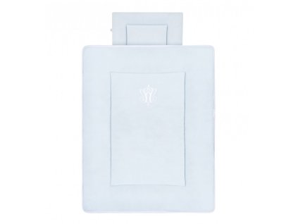 Caramella Baby Blue newborn povlečení s výplní 90x73cm modré