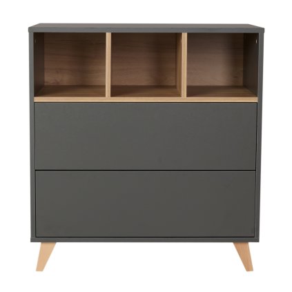 QUAX komoda do detskej izby Loft antracit nunobaby.sk