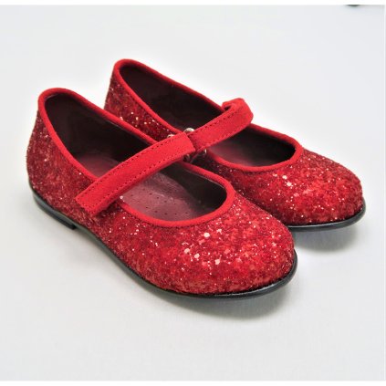 detské balerínky červené nunobaby.sk