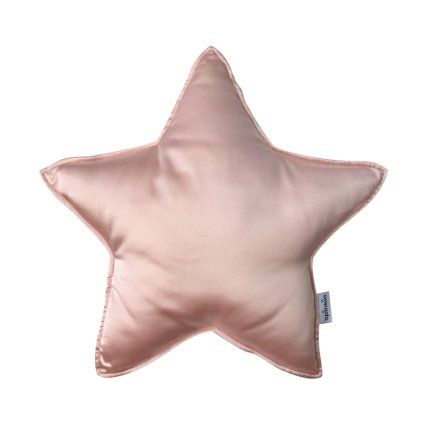 Hedvábný polštář hvězda Light Pink
