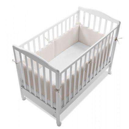 predĺžený 6-dielny mantinel do postieľky 360x30cm krémový nunobaby.sk