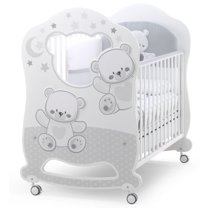 detská postieľka Baby Jolie Obló šedá nunobaby.sk