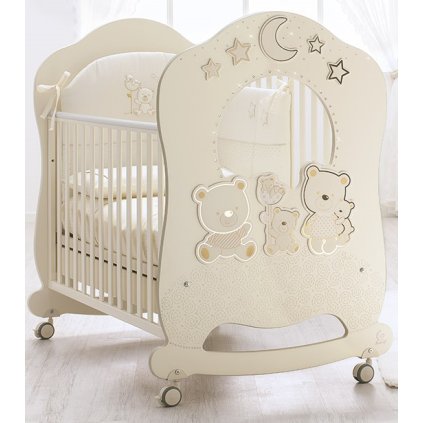 detská postieľka Happy Family Obló slonovinová nunobaby.sk