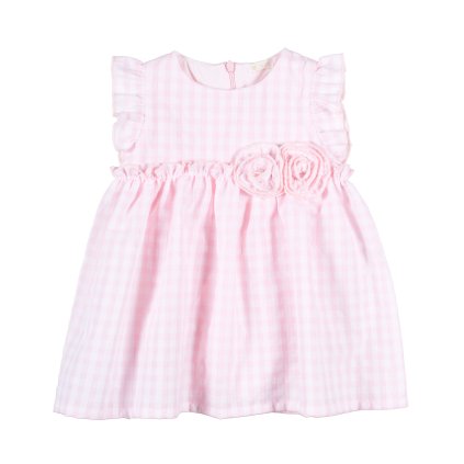Nanán dievčenské šaty Vichy s body ružové nunobaby.sk
