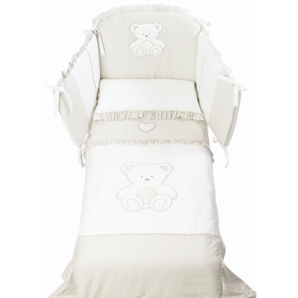 5 dielna súprava do detskej postieľky Peluche béžový nunobaby.sk