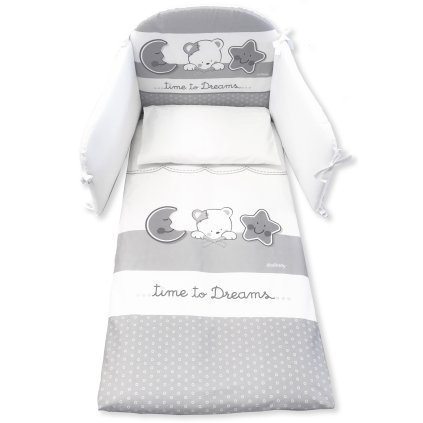 set do postieľky Dream šedý nunobaby.sk