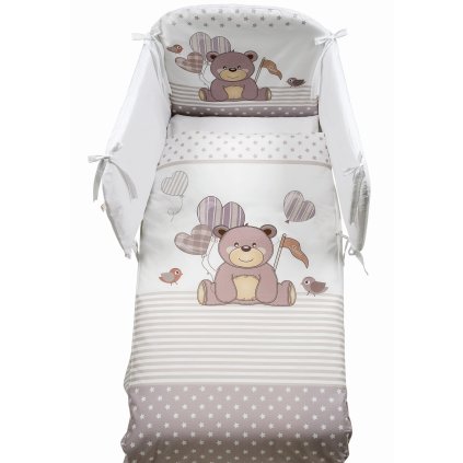 set do postieľky Kuku sivý nunobaby.sk