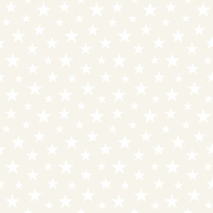 Tapeta little Stars shiny white