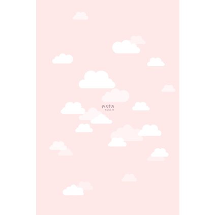 Fototapeta little Clouds light pink