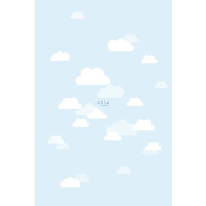 Fototapeta little Clouds light blue
