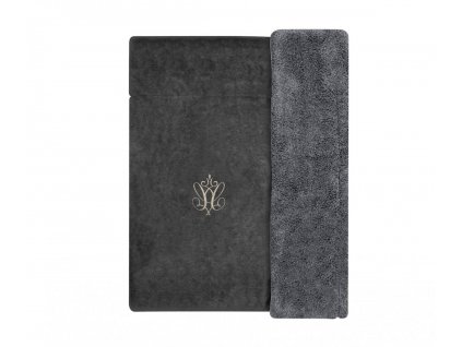 Caramella Anthracite Gloss plyšová deka šedá