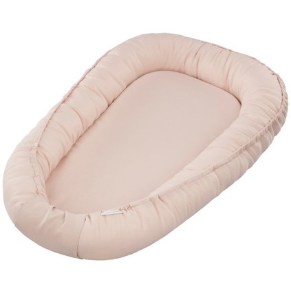 Ľanové hniezdo Pure Nature Exclusive púdrovo ružové nunobaby.sk