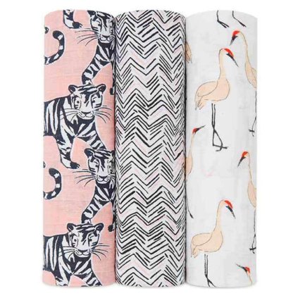 Aden & Anais 3 bavlnené plienky 120x120cm nunobaby.sk