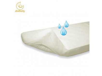 Italbaby nepromokavá plachta na matraci Pipi flan pro kolébku 90x50 cm