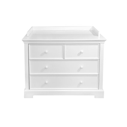 detský nábytok komoda s prebaľovacím rámom biela nunobaby.sk