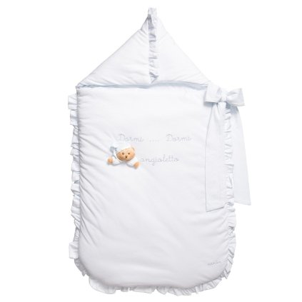 Nanán detská perinka s volánikmi Puccio modrá nunobaby.sk