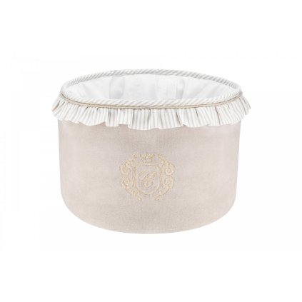 okrúhly košík béžový nunobaby.sk