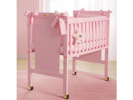 Nanán Chiara Ferragni Mini Me postýlka s matrací růžová