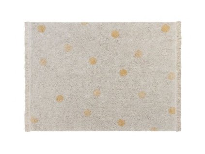 Lorena Canals omyvatelný koberec Hippy Dots Natural Honey